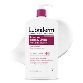 Lubriderm Advanced Therapy Fragrance Moisturizing Lotion with Vitamins E and Pro-Vitamin B5, Intense Hydration for Extra Dry Skin, Non-Greasy Formula, 32 fl. oz