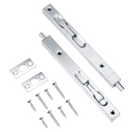 Pack of 2 Door Bolt Stainless Steel Concealed Door Bolt Brushed Latch Lock Door Lock for Composite Wood Doors