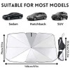 Car Windshield Sun Shade Umbrella, 145 x 79 cm, Foldable