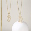 cmoonry A-Z Crown Initial Necklace for Men Women 14K Gold