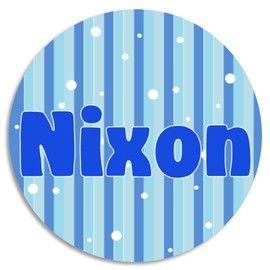 Nixon - 3 Pack Circle Stickers 3 Inch - Water Bottle School Name Tag Labels