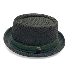 Frog Flag Pork Pie Hat, Concho, All Seasons, Breathable, Thermal, Adjustable Size, Casual, Mesh, Unisex, Hat, Gift, green