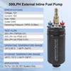 External Inline Fuel Pump Electric 300LPH High Flow 12V Replacement
