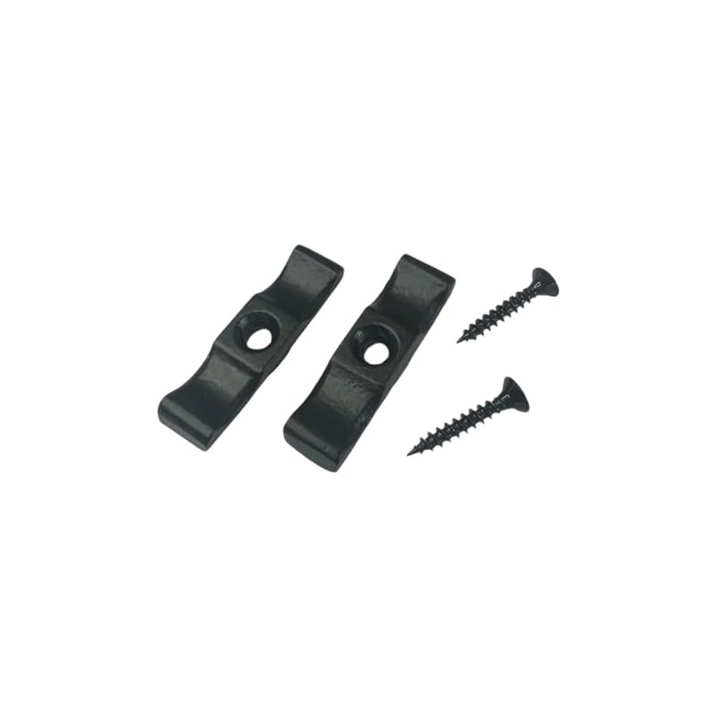 Black Turn Buttons with Screws 50mm (2 Inch) for Shed