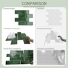 MOONFUN 10 Sheet Thicker Subway Tiles Light Green Peel and