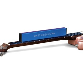FretGuru Sanding Beam Fret Leveler – (10" ~ 250mm) Professional guitar luthier leveling file includes 100, 240, 320 Grit Peel and Stick Sandpaper and naphtha based adhesive remover wipes