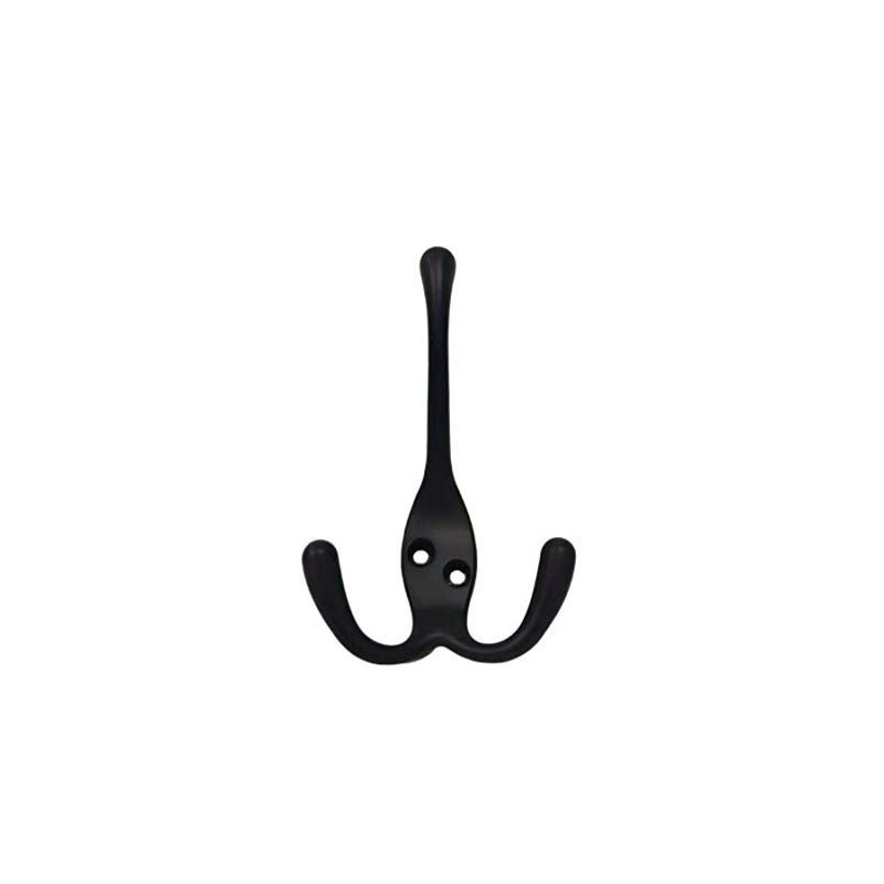QCAA Premium Quality Coat Hat Hook Three Prongs Hook, 4",