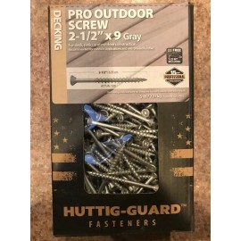 Huttig-Guard 5 Pounds Huttig-Guard 2.5" Pro Outdoor Decking Screws w/two T-25 Star Drive Bits