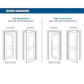 Camelot Front Entry Handle Accent Right-Handed Interior Lever (Satin Nickel) FE285 CAM 619 ACC RH