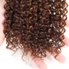 Brown Bundles Human Hair Highlight Bundles Dark Brown Curly Bundle