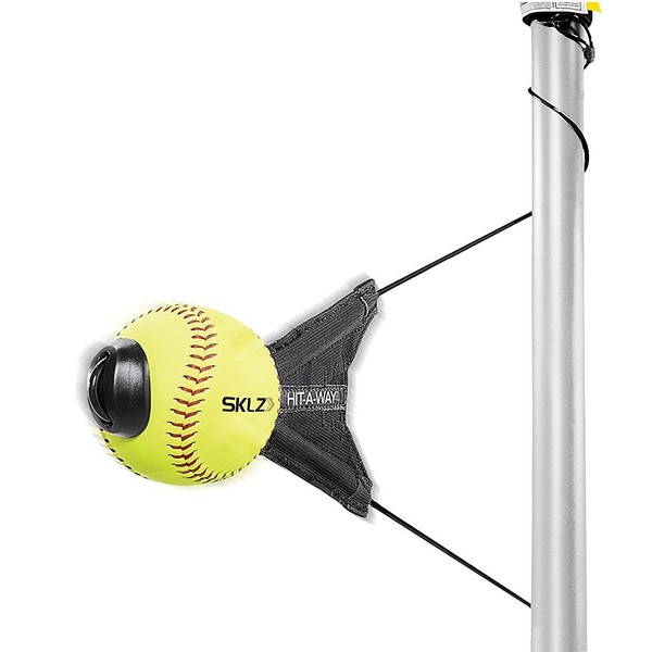 SKLZ Hit-A-Way Batting Swing Trainer for Baseball and Softball, Softball, Black/Yellow