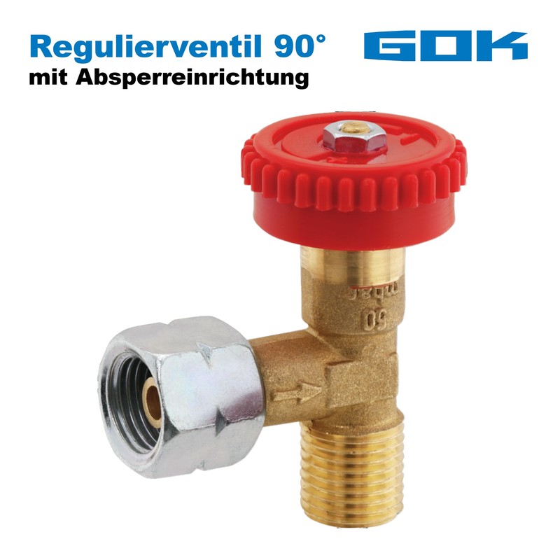 GOK 90° PS 4 Bar Loose Control Valve