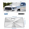 JOYTUTUS Windshield Sunshade Umbrella for Toyota Tacoma, Automotive Interior Sun