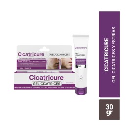 Cicatricure Gel Desvanecedor de Cicatrices y Estrías. Contenido 30g.
