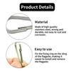 50 Pcs Flag Pole Clips,50mm Stainless Steel Flagpole Attachment,Lanyard Snap