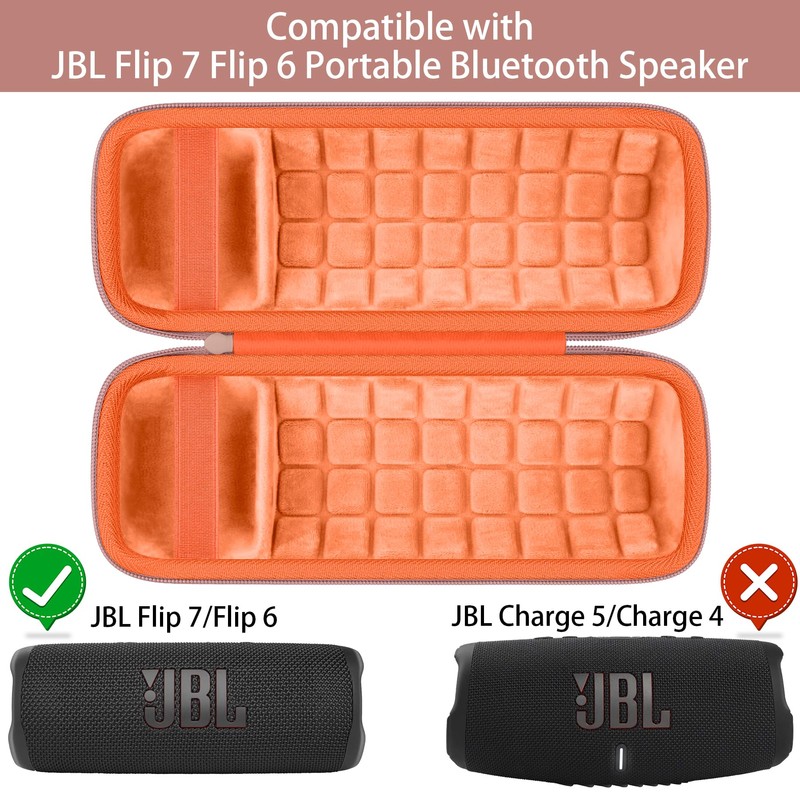 Baval Hard Portable Case Compatible with JBL Flip 7/Flip 6