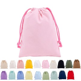 Drawstring Bag, Travel Pouch, Gymnastics Clothes Holder, Large, Set of 3, 4 Sizes and 19 Colors, Plain, Canvas, Changing Bag, Trinket Bag, Laundry Bag, Wrapping Bag, Gift Bag, Storage Canvas, Boys,