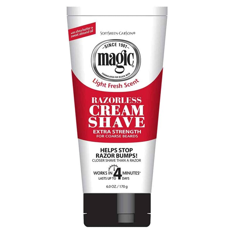 Magic Razorless Cream Shave Extra Strength 6 Ounce (Pack of