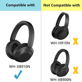 TaiZiChangQin Cooling Gel Ear Pads Ear Cushions Kit Replacement Compatible with Sony WH-XB910 WH-XB910N XB910N Headphone Earpads Headband Protective Cover Pads