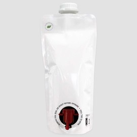 750mL To-Go Pouch (2 pack) - Easy to Fill, Carry & Pour your Favorite Beverages or Condiments Anywhere you Go! Great for Restaurant Take Out!!