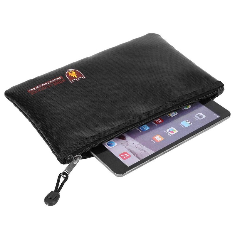 Fireproof Safe, Valuable Document Storage Case, Double Fireproof, Waterproof Document