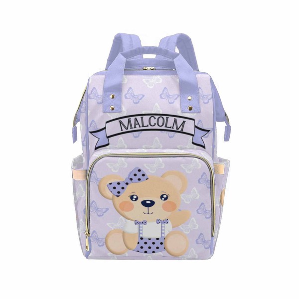 Newcos Custom Name Diaper Bag for Mommy Personalized Waterproof Nappy