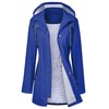 LOMON Raincoat Women Waterproof Long Hooded Trench Coats Lined Windbreaker