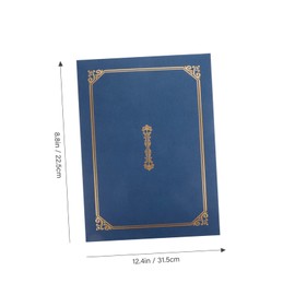 Operitacx 1 Satz Ehrenzertifikat-set Diplomumschläge Dokumentenmappen Studenten Zertifikate Klare Berichtsumschläge Ordner Anzeigen Zertifikatsrahmenordner Transparente Ordner Papier 4 Stück