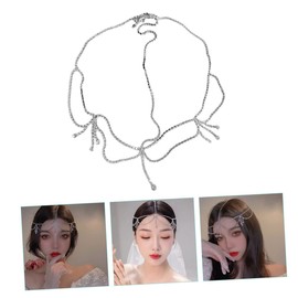 Mikinona Antique Headdress Bridal Head Chain Hair Accessory for Women Forehead Jewelry