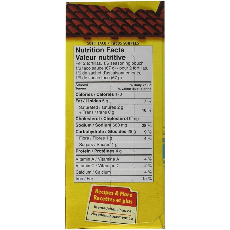 General Mills Old El Paso Hard and Soft Taco Kit,