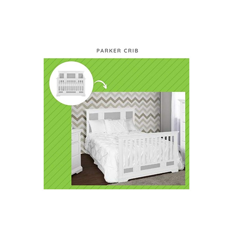 CC KITS Full-Size Conversion Kit Bed Rails for Evolur Cribs