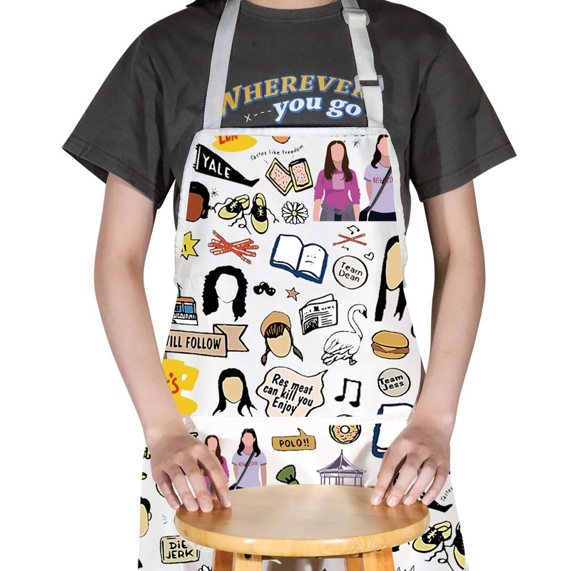 G2TUP Gilmore Apron Luke's Diner Stars Hollow Apron Lorelai And