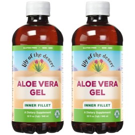 Pack of 2 x Lily of the Desert Aloe Vera Gel Inner Fillet - 32 fl oz
