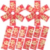 SEWACC 36pcs Traditional Red Envelopes for Snake Year Sturdy Money