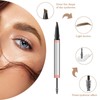 Dryxog Augenbrauenstift 2 in 1 Dual Eyebrow Pencil, Ended Mit