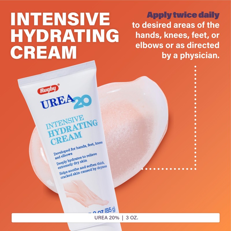 Rugby Urea 20% Intensive Hydrating Cream - Urea Cream for