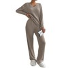 Famulily Fashion Trendy Lounge Sets for Women Rib Knit Workout
