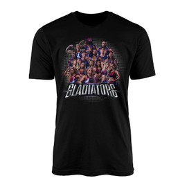 SMARTYPANTS New Gladiator Group T-Shirt Top Tee - TV Show are You Ready? Battle Games Present Gift (5-6 Years, Black)