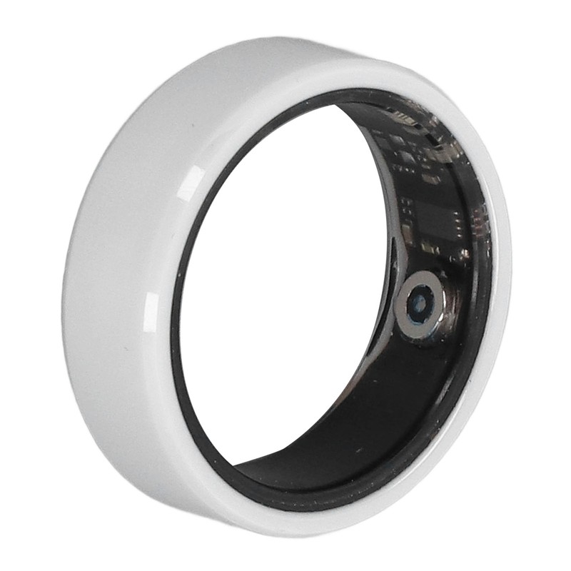 Smart Ring White IP68 Waterproof BT Pedometer Sleep Monitoring Rechargeable