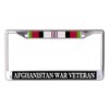 Afghanistan War Veteran Chrome License Plate Frame