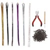 Hair Tinsel Kit Colorful Shiny Glitter Strands Portable Fairy Hair