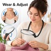 10X Neck Wearing Magnifying Glass, Rechargeable Hands-Free Magnifier for Reading,