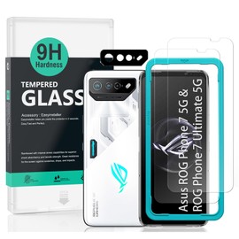 Ibywind Mica para Asus ROG Phone 7 5GROG Phone 7 Ultimate 5G ,2 Piezas Dureza 9H Cristal Templado y Protector de Lente de Cámara,Fácil de Instalar... 