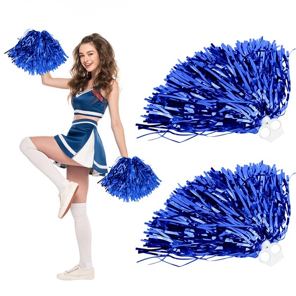 Cheerleader Pompoms, Pack of 2 Pompoms Cheerleading with Handle, Sports