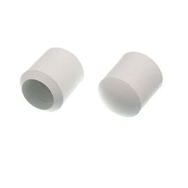 Merriway BH05135 (4 Pcs) Rubber Chair Floor Protector Ferrule Cap End 25mm - Pack of 4 Pieces, White