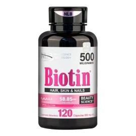 Biotina Naturelab: Suplemento para Cabello, Piel y Uñas con 120 Cápsulas