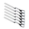 6 x long drink spoons with kink (20 cm long),