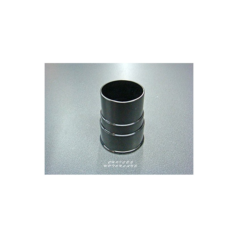 BLACK ROUND 68MM DOWN PIPE STRAIGHT CONNECTOR