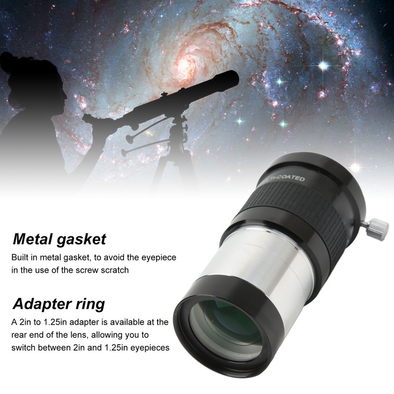 2in 2X Barlow Lens Astronomical Telescope Magnifying Lens with 2in