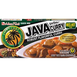 House Foods Java Curry Medium Hot, 7.8-Ounce Boxes (Pack of 10)